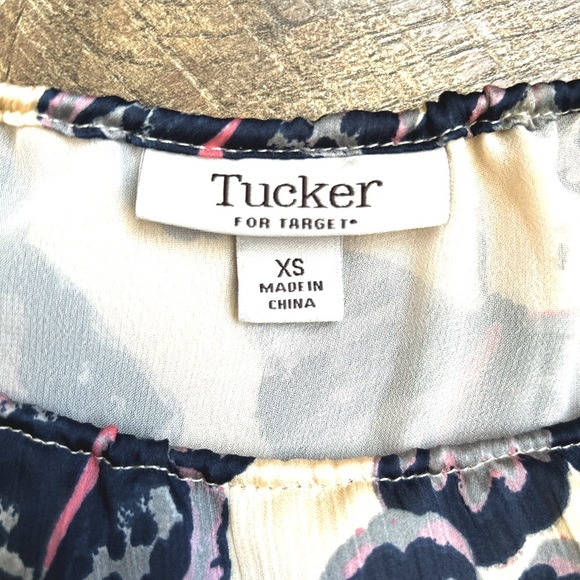 Elegant Tucker for Target Dress - Navy blue & Pink butterflies - Size - XS - Picture 4 of 5